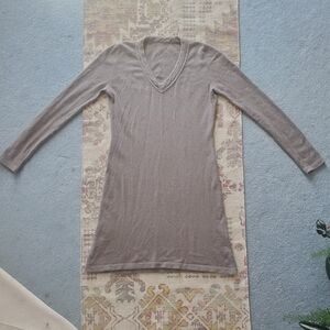 Classy And Cozy Corso Vannucci 100% Cashmere Sweater Dress Made In Italy Size L